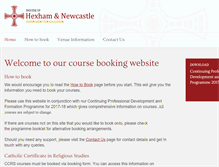 Tablet Screenshot of diocesehncourses.org